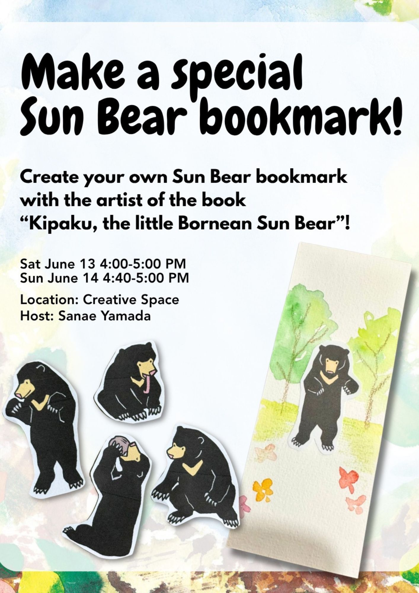 Sun Bear Bookmark